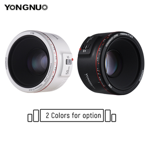 Yongnuo YN50mm F1.8 II Trắng AF/MF 0.35m tập trung khoảng cách tiêu chuẩn Prime Máy ảnh ống kính cho Canon DSLR máy ảnh - Product Image 3