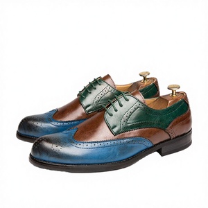 Mocassins en cuir véritable pour hommes, chaussures de marche décontractées solides pour le printemps, grandes tailles 39-47, style rétro - Product Image 1