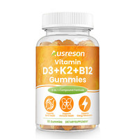 Bonbons Gommeux SPL OEM en Vrac Calcium Vitamine D3 & K2 MK7 50 000 UI 100 000 UI Supplément Osseux et Articulaire Vitamine K2 D3 B12