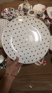 JIUWANG - Lotes <span class=keywords><strong>de</strong></span> Platos Navideños <span class=keywords><strong>de</strong></span> Porcelana Pintados a Mano, con Diseño Floral Mixto, Económicos - Product Image 6