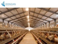 Ferme avicole préfabriquée en acier à structure complète et automatique à prix abordable