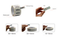 Étiquette adhésive RFID UHF programmable et imprimable sur mesure 13,56 MHz pour la gestion d'entrepôt, réutilisable