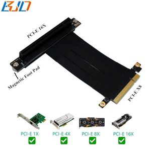 Cavo di Estensione PCI-E 3.0 16X a PCIe 8X con Angolo di 90 Gradi e Pad Magnetico, 10-100CM per Schede Video - Product Image 5