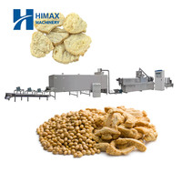 Machine d'extrusion de protéines de soja TVP en acier inoxydable 304 de qualité alimentaire, ligne de production de morceaux de viande de soja, marque Himax, certifiée CE
