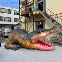 Modèle de crocodile gonflable sur mesure, simulant un animal, ballon gonflable géant en forme de crocodile