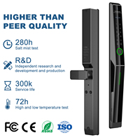 Serrure intelligente Face Id aluminium numérique Cerradura Inteligente Tuya Slim Smart Lock porte coulissante automatique