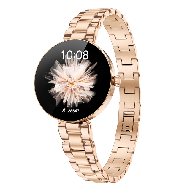 Ultra-Exquisite 1.04'' AMOLED Display Women's Smart Watch Factory Direct IP68 Waterproof Stainless Steel Square Answer Call