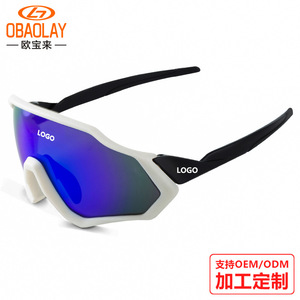 แว่นกันแดดปั่นจักรยานโพลาไรซ์ Oubolai 9402 แบบเต็มกรอบ ป้องกันลม แว่นตาสำหรับเล่นกีฬาอเนกประสงค์ - Product Image 4