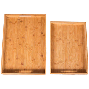 Eco-Friendly Natural Bamboo Rectangular <strong>Tray</strong> for Hotel Service Portable Lacquer Technique for Kitchen Food Smoking Accessory - Product Image 4