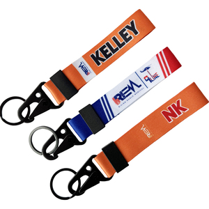 New Trend Custom Brand Name Logo Nylon Lanyard <strong>Keychain</strong> Wholesale Polyester Short Motorcycle Lanyard <strong>Keychain</strong> - Product Image 5