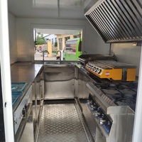 Remorque de concession remorquable entièrement équipée pour le café, hot-dog, restauration de snack de rue, camion de nourriture avec équipement de cuisine complet