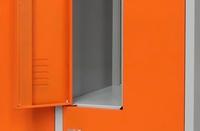 Casier de rangement durable Hengli HL-LQ956 pour vestiaire, en forme de Z, 6 compartiments, en métal, convertible, contemporain, pour la maison, le bureau ou l'école