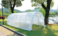 Serre agricole 6x3m avec couverture en PE robuste et structure en acier, pour l'extérieur, idéale pour les légumes, les plantes et les fleurs