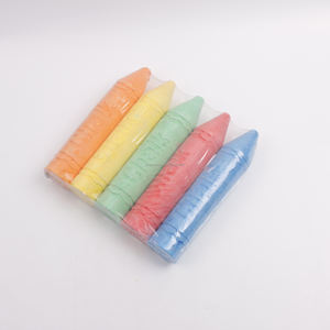 ชอล์กเขียนทางเท้าโรงเรียนขนาดใหญ่สุดสำหรับเด็กบรรจุ5ชิ้นสีสดใส - Product Image 2