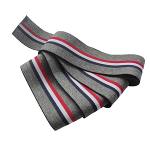 5cm Polyester Rayures Ruban Décoratif Sangle Souple Tricoté Bande Élastique pour Pantoufle <span class=keywords><strong>Bandeau</strong></span> Jarretelle - Product Image 4