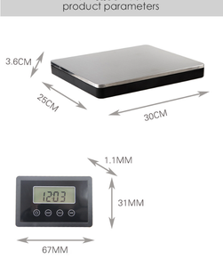 Balance numérique de livraison 440 lb avec fonction tare et minuterie, écran LCD HD, balance postale portable pour <span class=keywords><strong>la</strong></span> maison et le bureau de <span class=keywords><strong>poste</strong></span> - Product Image 4