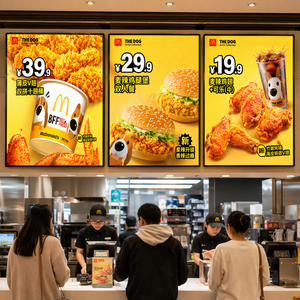 Marco de Luz LED Super Delgado para Póster, Letrero Publicitario Colgante de Pared para Menú de Restaurante, Señalización de Alto Brillo - Product Image 4