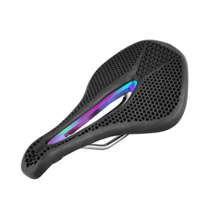 MTB公路自行车配件零件自行车座椅长凳蜂窝3D轻型鞍座 - Product Image 1