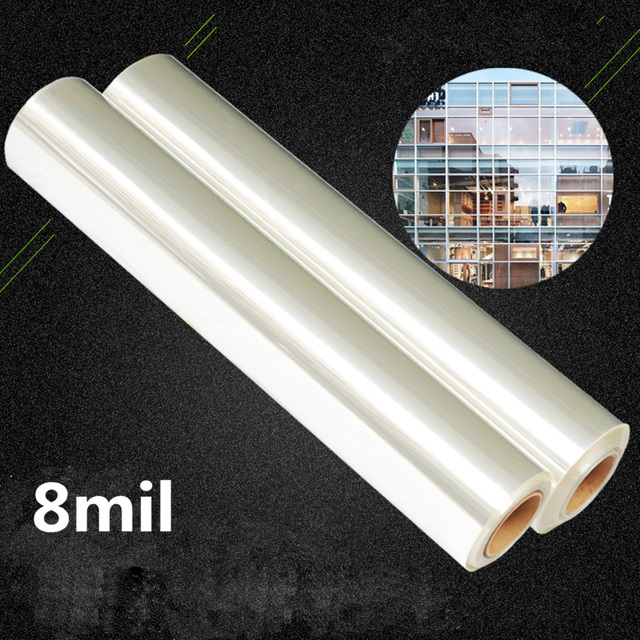 Ultra Safe Clear 90% Vlt 8Mil Glass Anti-Explosion Film Self Adhesive Transparent Safety Film 8Mil Sf-8Mil Clear Window Tint