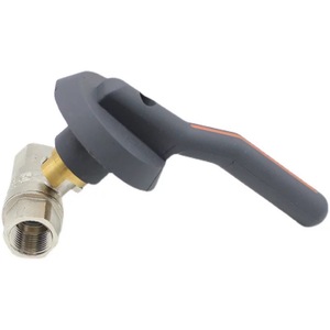 Válvula de bola con manija de nailon, interruptor de válvula de gas de cobre para conexión de rosca de 1/2 pulgada, presión de funcionamiento de 650 Psi - Product Image 1