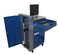 Sistema de Medición Electrónico de Chasis para Automóviles Maxima (EMSIII) de Fabricación China, Construcción de Acero, Cuboide Azul para Reparación de Colisiones