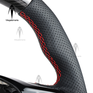 Fit for Ford Transit Tourneo C-MAX Kuga St V348 Mk8 2018 2019 2023 <strong>2021</strong> 2022 Custom Carbon Fiber Leather Steering Wheel - Product Image 5