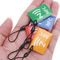 Personnalisé 13.56MHz Étanche NFC Époxy RFID Porte-clés Contrôle d'accès Porte-clés