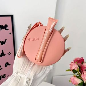 Estuche de silicona con cremallera para brillo labial, maquillaje, cartera, bolsillo para móvil y teléfono. - Product Image 5