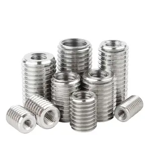 High Quality Stainless Steel M4 M5 M8 M10 M12 M16 Thread aluminum Insert Nut Inside Outside Thread Adapter Screw for Wood