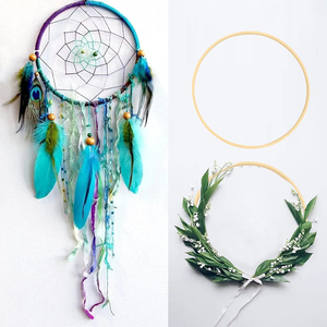 Anneaux <span class=keywords><strong>en</strong></span> bambou <span class=keywords><strong>pour</strong></span> attrape-rêves de 8 pouces Anneaux <span class=keywords><strong>en</strong></span> <span class=keywords><strong>macramé</strong></span> <span class=keywords><strong>pour</strong></span> attrape-rêves DIY Craft - Product Image 5