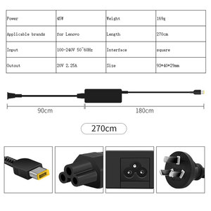 מטען נייד <span class=keywords><strong>45w</strong></span> 20v 2.25a AC מתאם הספק otp & ovp מוגן עבור <span class=keywords><strong>Lenovo</strong></span> g410 g500 - Product Image 6