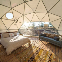 Tente Dôme Géodésique de Glamping Imperméable Double Couche Prix Usine pour Événements Extérieurs & Expositions Toutes Saisons