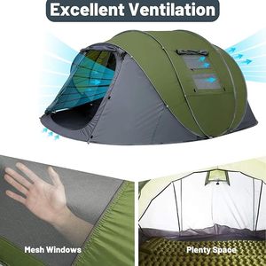 Carpa Plegable para las Cuatro Estaciones, de Apertura Rápida, Equipo para Senderismo y Camping, para Todas las Estaciones, Gran Venta - Product Image 4