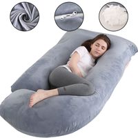 Oreiller en forme de U personnalisé pour un soutien complet du corps, confortable, en coton doux, pour femmes enceintes, oreiller de grossesse pour le soutien maternel