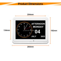 Usine 8 pouces Azan horloge musulmane Azzan prière horloge islamique plein coran haut-parleur Pros mur Azan horloge avec affichage de la synchronisation de la prière