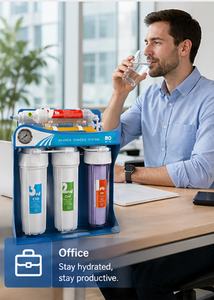 Système de filtration d'eau écologique 5 étapes autonettoyant 100 GPD en plastique sous évier pour usage extérieur, hôtelier et domestique - Product Image 1