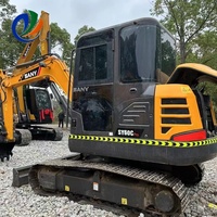 Mini-excavatrice d'occasion SANY SY60, moteur Isuzu, 6 tonnes, petite excavatrice d'occasion avec une capacité de godet de 0,22-0,3 m³