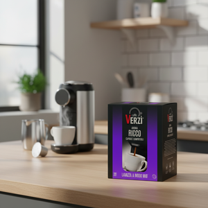 Caffè Verz 100 Capsule RICCO Compatibili con A MODO MIO [0,13/capsule] per Macchina Espresso Portatile - Product Image 3