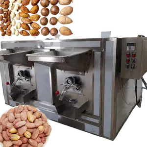 Công suất cao loại khí Hướng Dương Hạt Giống Đậu Nành Rang Máy mè hạt dẻ hạt cà phê Đậu phộng rang xay máy để bán