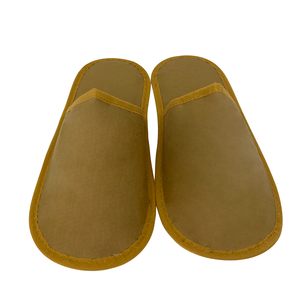 Распродажа от производителя: высококачественные одноразовые тапочки для отелей из крафт-бумаги, индивидуальные тапочки для отелей с логотипом - Product Image 4