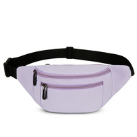 Sac Banane en Gros en Nylon Imperméable Tendance avec Ceinture Ajustable, Sacoche de Sport Décontractée pour la Course