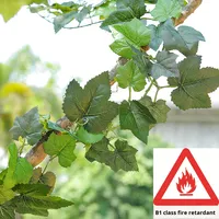 Plante artificielle D447 personnalisée, feuille de Pothos verte, feuille de vigne, ignifuge B1, 2m de hauteur, pour mariage