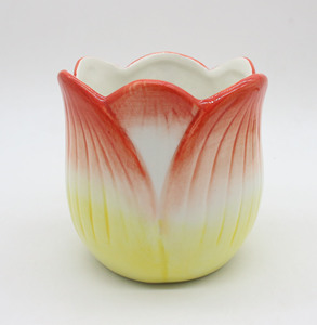 Pot de fleurs en céramique bleu et jaune dégradé, pot décoratif pour plantes d'intérieur, support pour plantes, <span class=keywords><strong>jardin</strong></span> d'intérieur, jardinière ornementale - Product Image 2