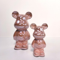 Vente en gros usine : Accessoires de décoration de luxe en céramique, motif Ours Violent, écologiques, pour hôtels, mariages et design d'intérieur