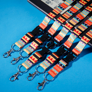 Custom High Quality Eco-Friendly Polyester Strap <b>Anime</b> Phone Lanyard Metal Hook Silk Screen Printing Custom Logo Any Size - Product Image 1