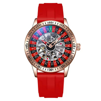 Jam Tangan Pria Desain Fashion, Mekanik Otomatis Penuh, Sport, Kualitas Tinggi, Bahan Stainless Steel, Dial Rotasi, Tahan Air