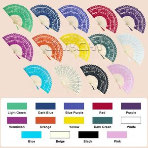 Wholesale Perfect for Outdoor Wedding Bridal <b>Fans</b> Bamboo Crafts <b>Folding</b> <b>Fan</b> Wedding Favors Lace <b>Hand</b> <b>Fans</b> - Product Image 6