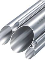 Tuyau en acier inoxydable poli sans soudure 304/316L haute pression, soudé et fileté, tube AISI pour systèmes de plomberie d'échappement