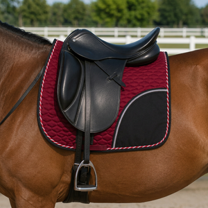 Tapis de selle professionnel pour chevaux de dressage et de saut, avec coque en coton respirante et confortable, équipement d'équitation - Product Image 3