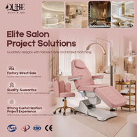 Meubles de salon QUHE, lit de beauté électrique réglable à 3 moteurs, chaise de soin esthétique, table de massage pour traitement du visage